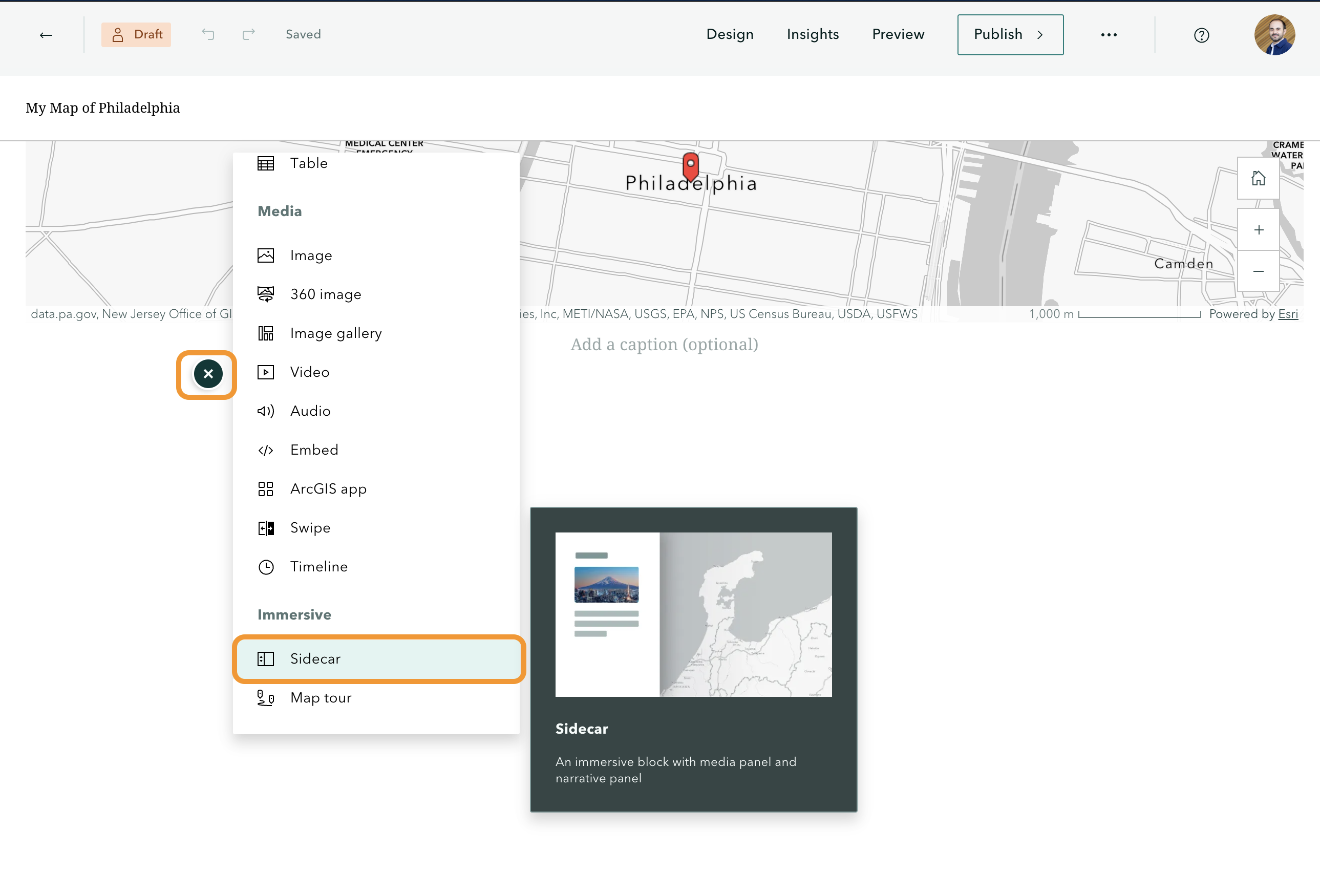 Widget Story Maps ArcGIS StoryMaps tutorial