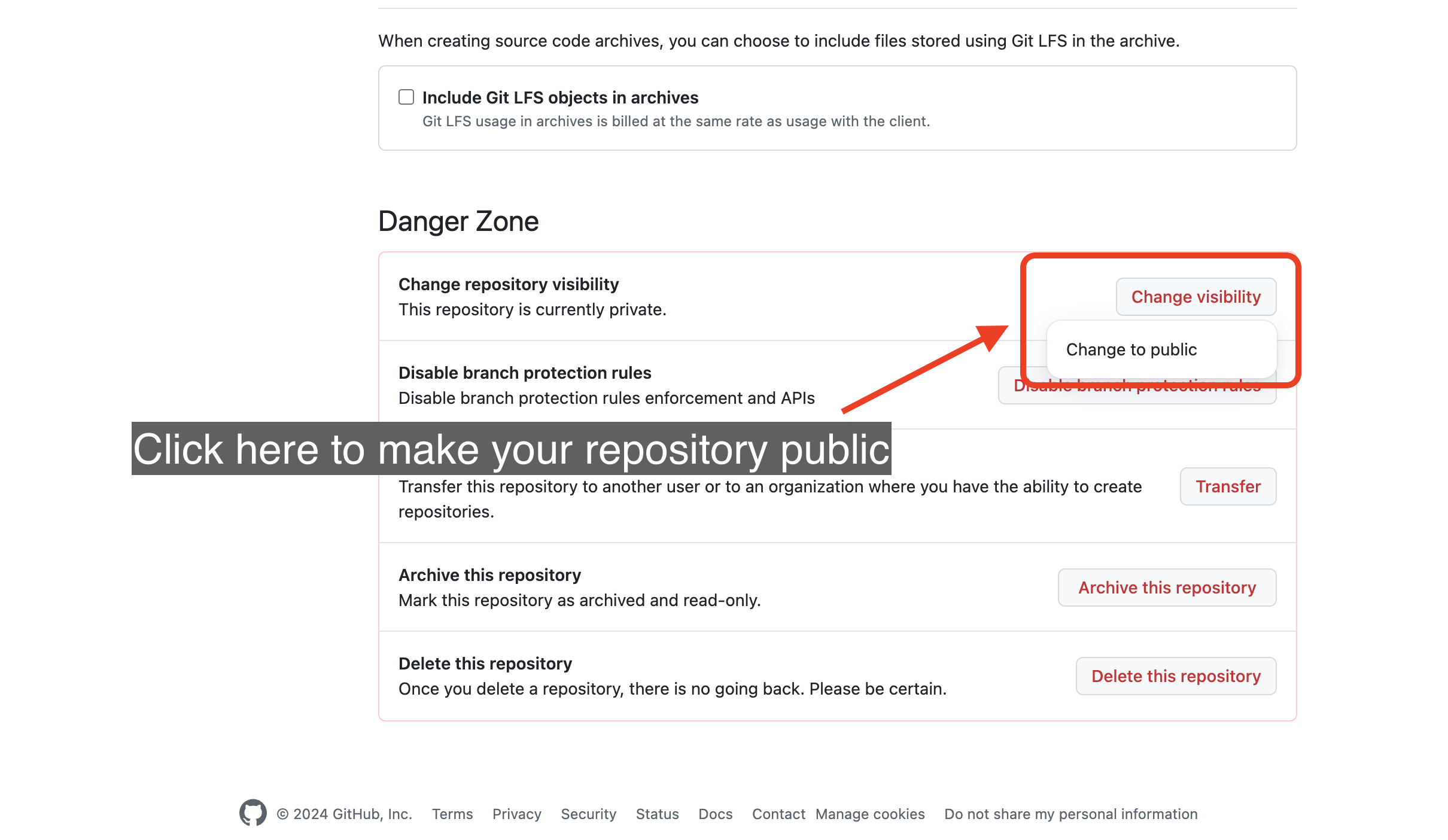 Open on GitHub screenshot