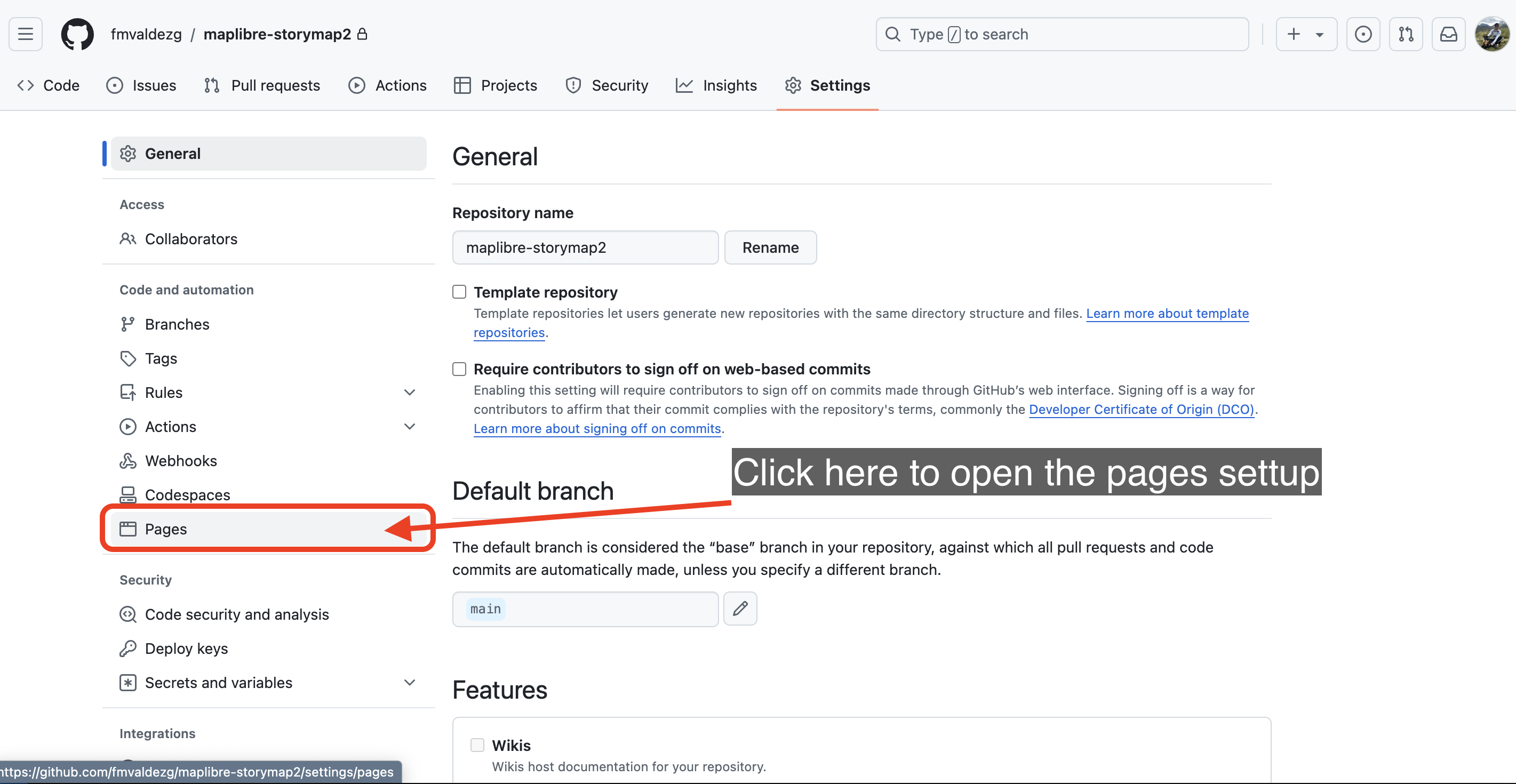 Open on GitHub screenshot